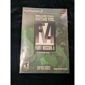 Square Enix Sampler Front Mission 4 Demo Disc PS2 (Playstation 2) NEW | SEALED